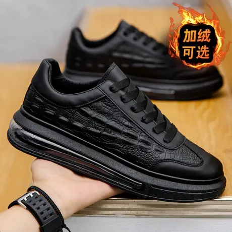 雨鞋男款时尚钓鱼水鞋厨房防滑防水鞋冬季加绒保暖短筒棉雨靴男士商品大图