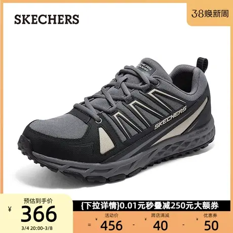 Skechers斯凯奇男鞋绑带运动鞋轻便春季百搭休闲鞋缓震耐磨跑步鞋商品大图