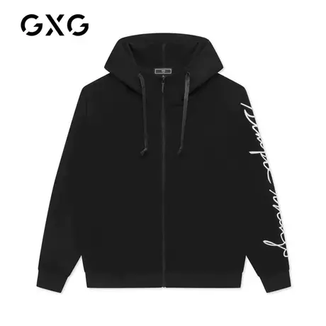 GXG男装 秋冬季潮流时尚休闲百搭连帽开衫卫衣#GY131334G商品大图