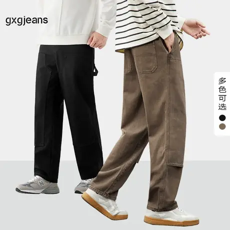 【所有女生直播间】gxg.jeans男装美式复古工装伐木裤图片
