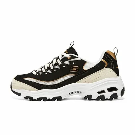 Skechers斯凯奇女鞋夏季复古撞色熊猫鞋温柔厚底老爹鞋休闲运动鞋商品大图