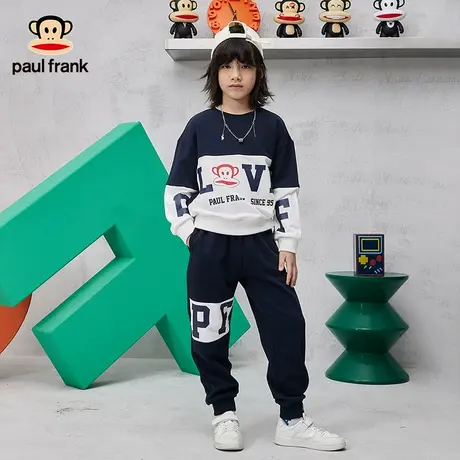 大嘴猴卫衣卫裤套装2025款儿童春秋款休闲上衣百搭两件套潮流长裤图片