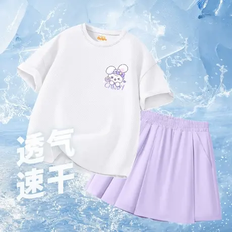 班尼路女童夏套装2025新款儿童衣服速干运动巨好看夏装女大童薄款图片