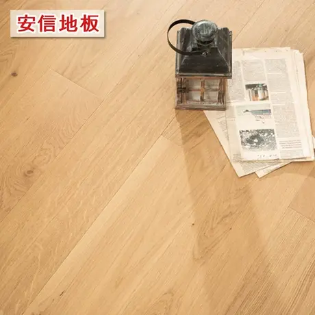 安信橡木三层实木复合地板本色原野锁扣地暖适用ENF级3mm表层图片