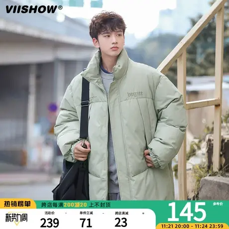 VIISHOW潮牌街头加厚棉服冬季宽松百搭保暖连帽面包服男外套图片