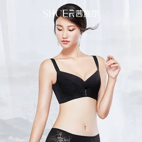 茜施尔调整型内衣女大码薄款胸罩大胸显小聚拢收副乳防下垂文胸商品大图