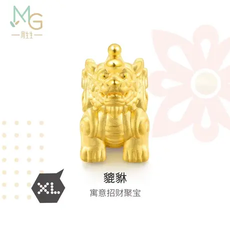 周生生Charme XL黄金貔貅手链男转运珠黄金串珠86330C图片