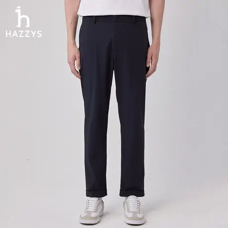 【商场同款】Hazzys哈吉斯2024春夏新款裤子男时尚休闲裤直筒长裤图片