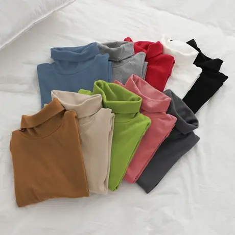 德绒加厚加绒打底衫女秋冬高领内搭2023年百搭洋气长袖t恤上衣服图片