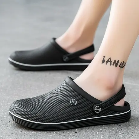 雨鞋男款时尚厨房防滑鞋厨师水鞋透气轻便胶鞋劳保户外防水鞋男士商品大图