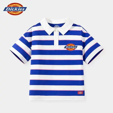 Dickies童装奥莱男童短袖t恤男孩清仓条纹polo衫儿童夏季海魂衫A图片