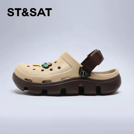 星期六凉鞋男款男士洞洞鞋夏季2026新款防滑厚底户外凉拖鞋子男鞋商品大图