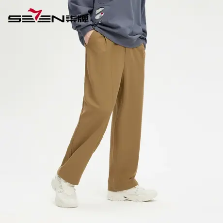 柒牌旗下清仓潮牌SVNMDN休闲裤男2022秋季韩版潮流松紧腰梭织长裤商品大图