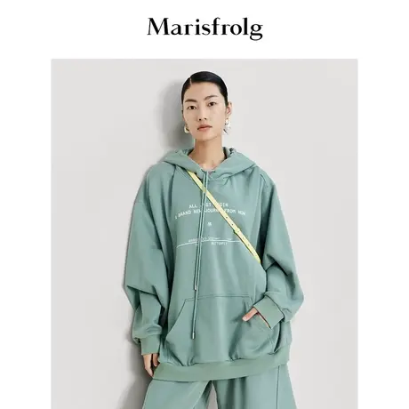 【30周年限定】玛丝菲尔23春装女款oversize卫衣连帽商品大图