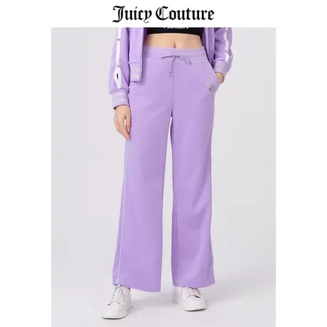 Juicy Couture橘滋美式春季新款直筒裤开叉针织长裤休闲运动裤商品大图
