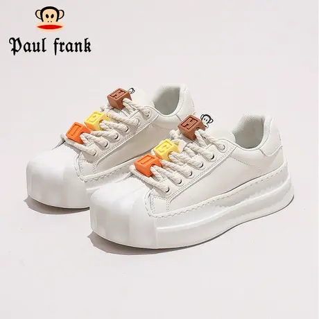 大嘴猴小白鞋女款2023新款秋季女鞋休闲百搭小众运动贝壳头板鞋子商品大图