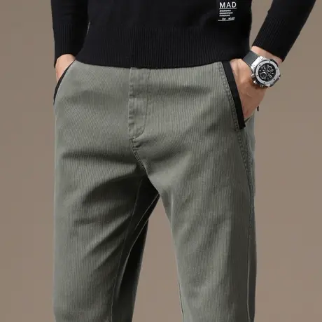 商务休闲西裤男士宽松直筒冬季秋秋季2023新款高端春秋款男款正装商品大图