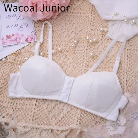 华歌尔Wacoal高中初中小学生发育期日本前扣无钢圈少女文胸WJ4011图片