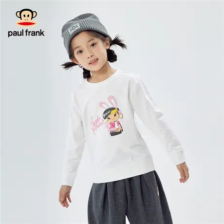 大嘴猴童装儿童卫衣中大童纯棉洋气长袖秋装2022秋冬新款女童上衣商品大图