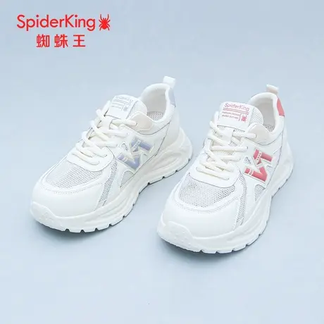 SPIDER KING/蜘蛛王运动鞋女真皮2025夏商场新款网面时尚轻便透气商品大图
