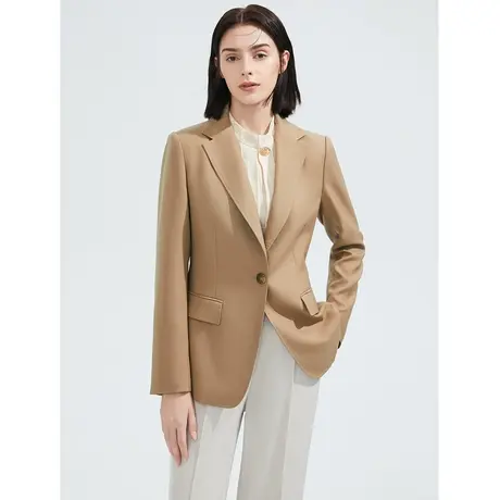 朗姿法式轻商务通勤西服外套女士西装春秋季新款职业干练气质女装图片