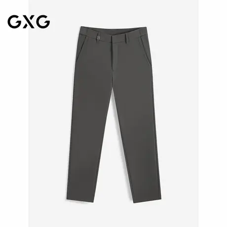 GXG男装 深灰色含桑蚕丝西装裤休闲裤 24年秋G24X023078商品大图
