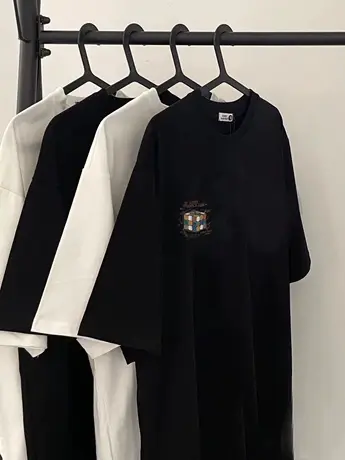 仿棉短袖t恤女2023夏季新款韩版网红宽松半袖黑色打底上衣服潮图片