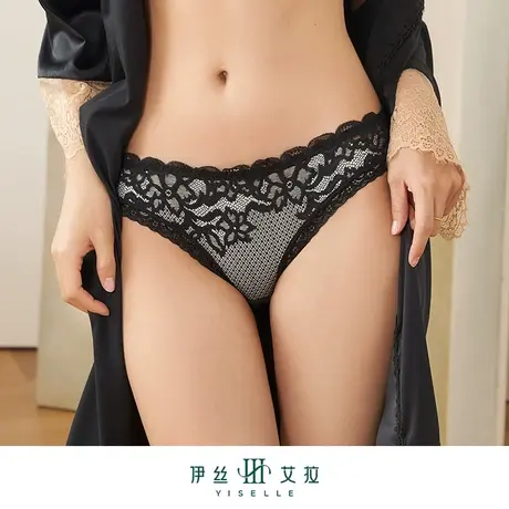 伊丝艾拉蕾丝薄款三角裤 秋冬新款中低腰内裤女速干无痕200199商品大图