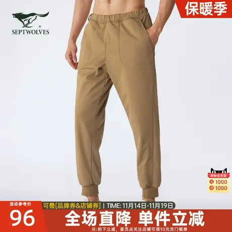 七匹狼休闲裤2023春季新款男士宽松束脚跑步运动裤长裤子男装卫裤商品大图