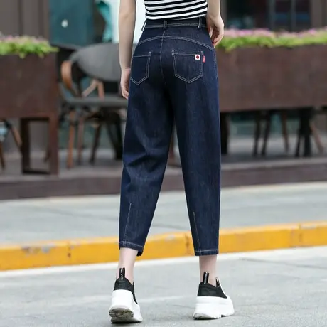 八分牛仔裤女秋冬季裤子新款2023爆款九分裤女士哈伦小个子老爹裤图片