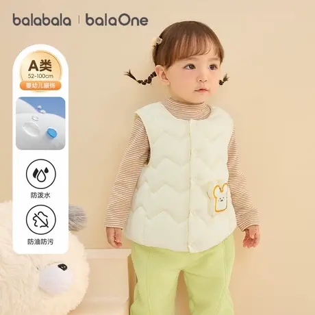 巴拉巴拉balaOne儿童羽绒马甲女童男童小童外套新款童装2025秋冬图片