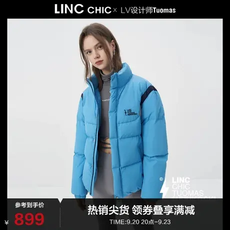 LINCCHIC金羽杰羽绒服男女同款设计师联名短款羽绒服女N22801503图片