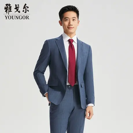 【商场同款】雅戈尔男士西服新款官方商务休闲进口面料羊毛西装男商品大图