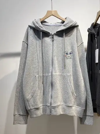 大码胖mm显瘦秋冬女装连帽卫衣女加绒复古潮ins加厚拉链开衫外套图片