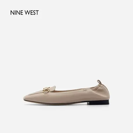 Nine West/玖熙平底鞋女2023年秋季新款羊皮舒适一脚蹬懒人鞋单鞋图片