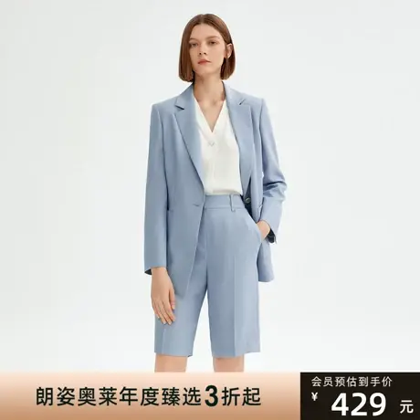 朗姿2023夏季新款百搭休闲舒适女式休闲裤商品大图