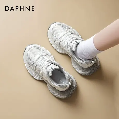 达芙妮厚底老爹鞋女款2025新款夏季松糕底鞋子女鞋增高休闲运动鞋商品大图