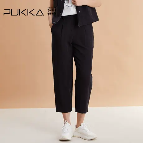 蒲PUKKA 原创女装休闲裤2023春季新款宽松长裤直筒萝卜裤子商品大图