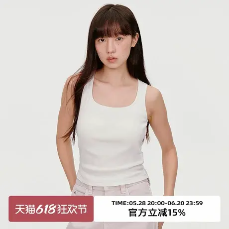 omont蛋挞家内搭带胸垫遮副乳背心吊带2025夏季外穿美背打底上衣图片