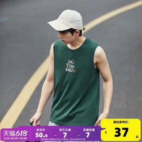 唐狮2024夏季新款男背心圆领无袖百搭透气坎肩T恤男汗衫内搭上衣商品大图