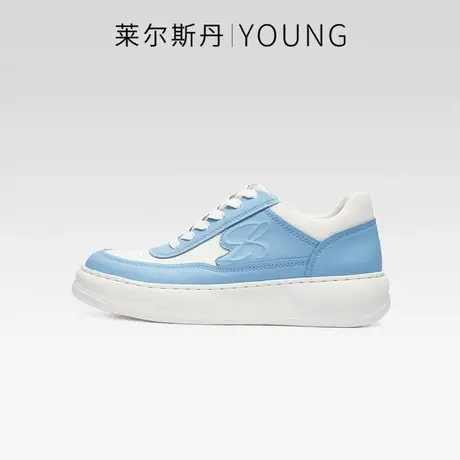 莱尔斯丹2023秋季新款Y系列时尚休闲系带厚底低帮女板鞋4T44507商品大图