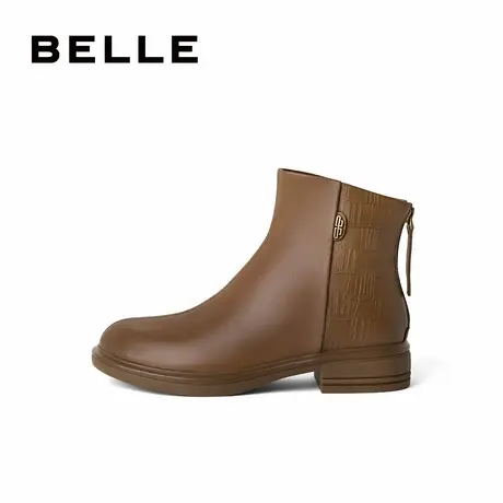 【会员抽签】百丽女靴子美拉德时装靴显瘦瘦靴加绒短靴A2X1DDD3商品大图