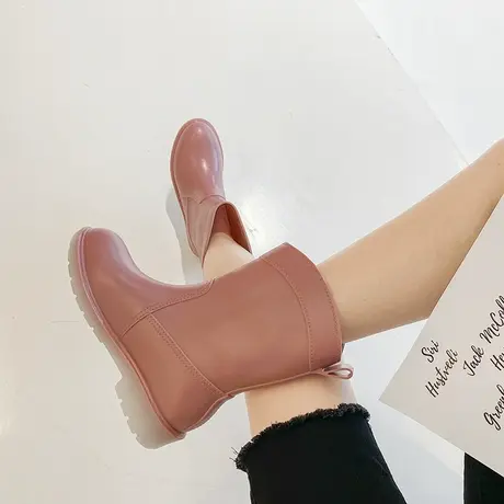 成人雨鞋女时尚款外穿雨靴胶鞋防滑中筒赶海水鞋防水防滑2023新款商品大图