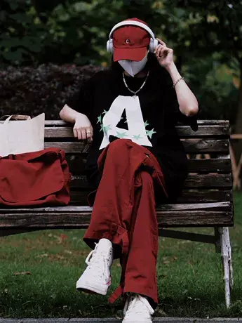 复古美式工装裤女夏季薄款运动宽松直筒拖地裤设计感小众休闲裤潮图片