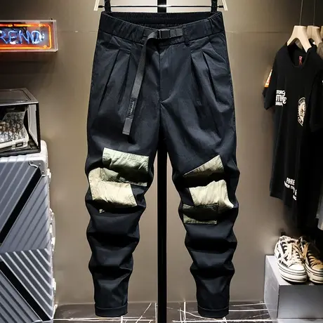 夏季时尚潮牌韩版潮流休闲裤男宽松直筒百搭男士薄款长裤子男生宽商品大图