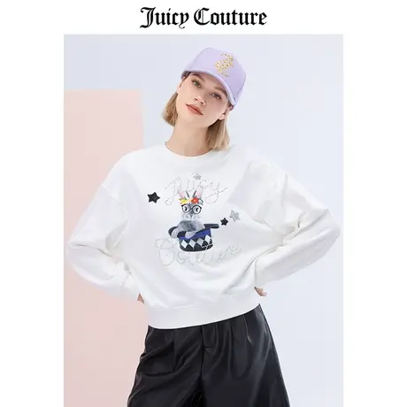 JuicyCouture橘滋秋季新款针织套头衫薄款时尚百搭休闲减龄卫衣女图片