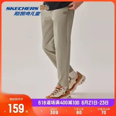 Skechers斯凯奇男子休闲速干吸湿透气运动裤子修身时尚舒适长裤商品大图