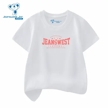 XD真维斯女童上衣2025夏季新款夏季休闲圆领印花短袖T恤图片