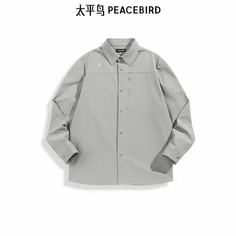 太平鸟男装 休闲衬衫2025春季时尚衬衫品质衬衫男士上衣衬衣图片