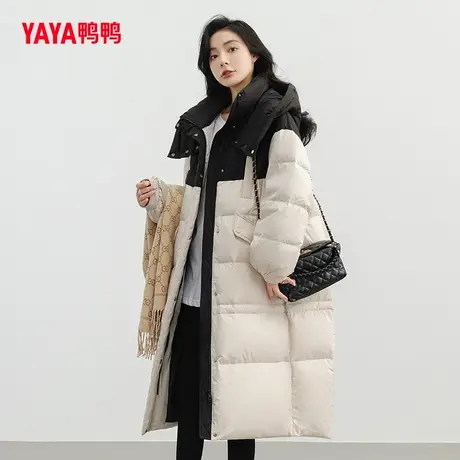 【双十一预售】鸭鸭羽绒服女2023秋冬新品款韩版加厚长款外套W图片